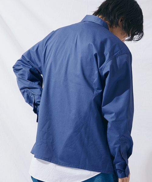 KEY(キイ)の「【KEY/キー×JOURNAL STANDARD】別注 ハーフジップ カラーシャツ(シャツ/ブラウス・メンズ・ベージュ/サックスブルー/グリーン/タン・MEDIUM/LARGE)」の12枚目の写真