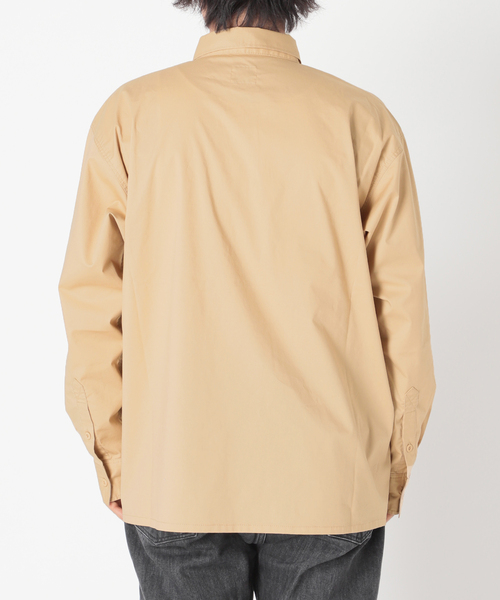 KEY(キイ)の「【KEY/キー×JOURNAL STANDARD】別注 ハーフジップ カラーシャツ(シャツ/ブラウス・メンズ・ベージュ/サックスブルー/グリーン/タン・MEDIUM/LARGE)」の16枚目の写真