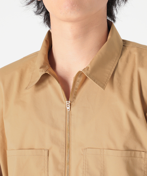 KEY(キイ)の「【KEY/キー×JOURNAL STANDARD】別注 ハーフジップ カラーシャツ(シャツ/ブラウス・メンズ・ベージュ/サックスブルー/グリーン/タン・MEDIUM/LARGE)」の22枚目の写真
