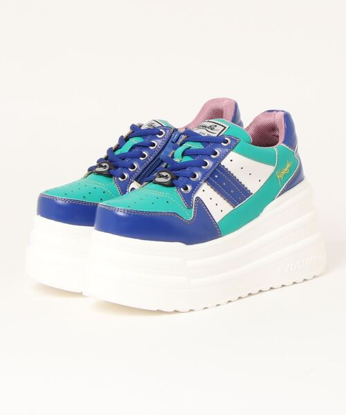 YOSUKE（ヨースケ）の「「YOSUKE/ヨースケ」厚底レースアップスニーカー（スニーカー・レディース・ブラック/アイボリー/ホワイト×ブラック/ブルー系その他/ホワイト/ホワイト系その他/ブラック×ブルー/パープル系その他/レッド系その他・23/24/25/22.5/24.5/23.5）」の7枚目の写真