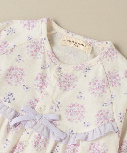 sense of wonder（センスオブワンダー）の「アリウム兼用ドレス【日本製】（ロンパース・キッズ・ラベンダー・50-70cm）」の4枚目の写真