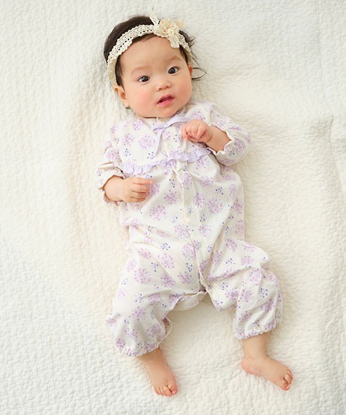 sense of wonder（センスオブワンダー）の「アリウム兼用ドレス【日本製】（ロンパース・キッズ・ラベンダー・50-70cm）」の11枚目の写真