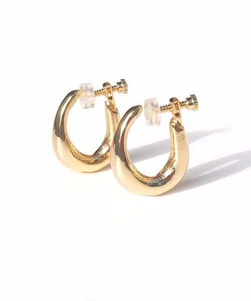 SALON（サロン）の「金具が目立たないぷっくりフープイヤリング（イヤリング・レディース・ゴールド/シルバー・FREE）」の14枚目の写真