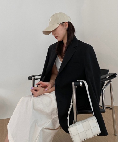 ASCLO（エジュクロ）の「ASCLO  Overfit Art Blazer（2type）（テーラードジャケット・メンズ・ブラック/ベージュ/ストライプ・SMALL/LARGE）」の5枚目の写真