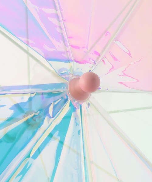 Wpc.（ダブリュピーシー）の「＜Wpc.＞シャイニーアンブレラ / 傘 / レイン / キッズ  50cm（長傘・キッズ・ライトピンク・50cm）」の2枚目の写真