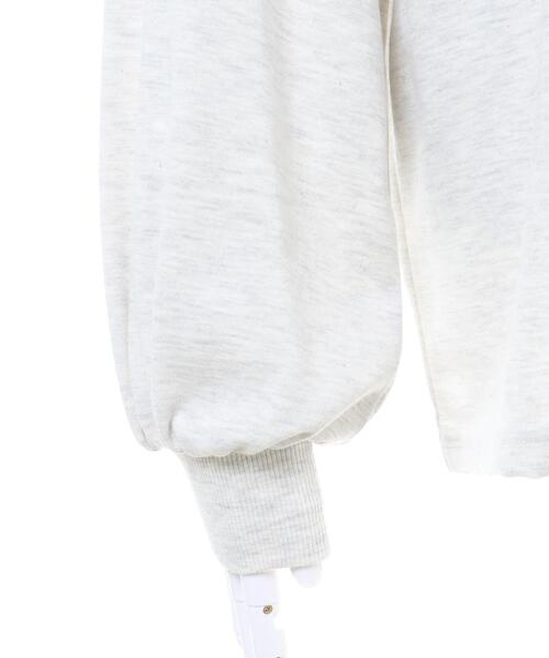 INGNI（イング）の「エンブレムカレッジロゴロングTシャツ（Tシャツ/カットソー・レディース・ブルー/ホワイト×グリーン/ホワイト×ブルー/オートミール・M）」の15枚目の写真