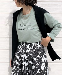 Q | レタードロンT(Tシャツ/カットソー)