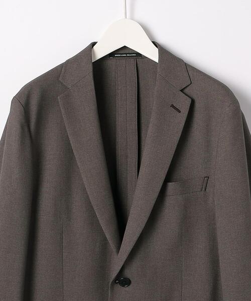 green label relaxing(グリーンレーベルリラクシング)の「A+ PEシャークスキン スタンダード 2B ジャケット -ウォッシャブル・ストレッチ・防シワ-(テーラードジャケット・メンズ・ネイビー/ブラウン・L/XS/S/M/XL)」の10枚目の写真