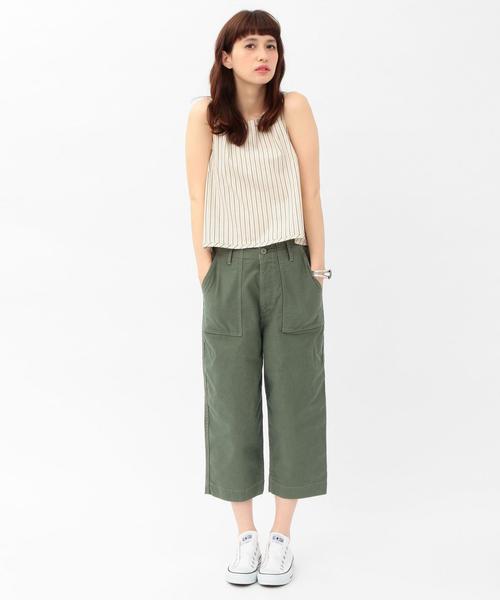 Another Edition（アナザーエディション）の「2wayノースリーブプルオーバー×サロペット(ストライプ)/ae NSL PO×SLPT STRP◆（サロペット/オーバーオール・レディース・オフホワイト/ネイビー・ﾌﾘ-）」の15枚目の写真