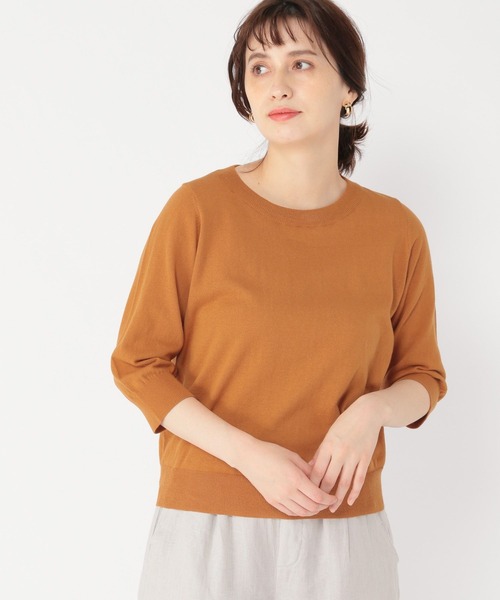 studio CLIP（スタディオクリップ）の「14ゲージハイツイストプルオーバー（ニット/セーター・レディース・ブラック/ブラウン/グリーン/ブルー/レッド・FREE）」の3枚目の写真