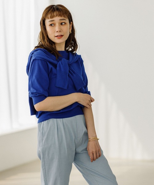 studio CLIP（スタディオクリップ）の「14ゲージハイツイストプルオーバー（ニット/セーター・レディース・ブラック/ブラウン/グリーン/ブルー/レッド・FREE）」の18枚目の写真