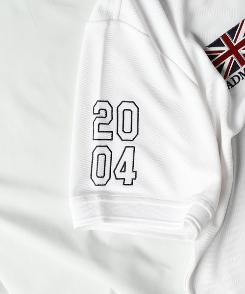 UNION STATION(ユニオンステーション)の「【Admiral/アドミラル】クールメッシュ鹿の子 別注 ポロシャツ(ポロシャツ・メンズ・ホワイト/ネイビー・LL/M/L)」の6枚目の写真