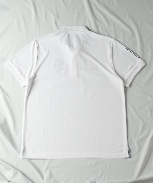 UNION STATION(ユニオンステーション)の「【Admiral/アドミラル】クールメッシュ鹿の子 別注 ポロシャツ(ポロシャツ・メンズ・ホワイト/ネイビー・LL/M/L)」の7枚目の写真
