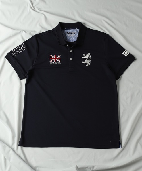 UNION STATION(ユニオンステーション)の「【Admiral/アドミラル】クールメッシュ鹿の子 別注 ポロシャツ(ポロシャツ・メンズ・ホワイト/ネイビー・LL/M/L)」の9枚目の写真