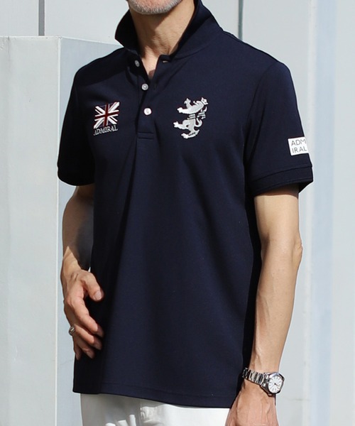 UNION STATION(ユニオンステーション)の「【Admiral/アドミラル】クールメッシュ鹿の子 別注 ポロシャツ(ポロシャツ・メンズ・ホワイト/ネイビー・LL/M/L)」の20枚目の写真