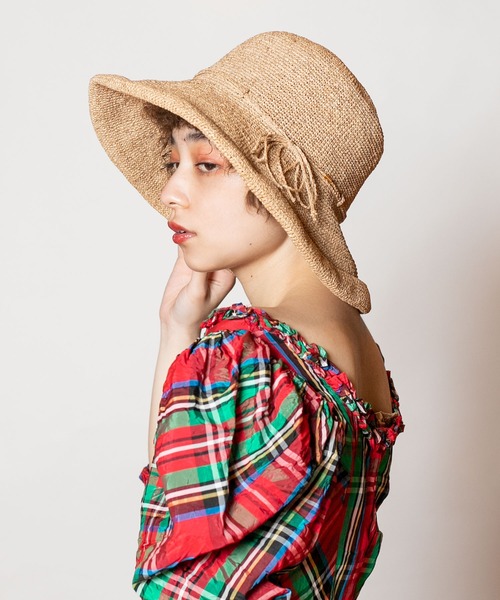 CA4LA（カシラ）の「LOLA6（ハット・レディース・ホワイト/ブラック/ベージュ・ONESIZE）」の10枚目の写真