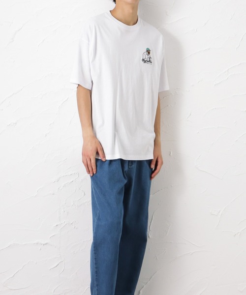 Mac-House(マックハウス)の「ヒゲサガラ刺繍 半袖Tシャツ(Tシャツ/カットソー・メンズ・グリーン/ネイビー/ホワイト・M/L)」の7枚目の写真