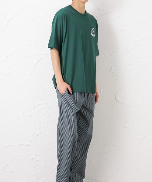Mac-House(マックハウス)の「ヒゲサガラ刺繍 半袖Tシャツ(Tシャツ/カットソー・メンズ・グリーン/ネイビー/ホワイト・M/L)」の12枚目の写真