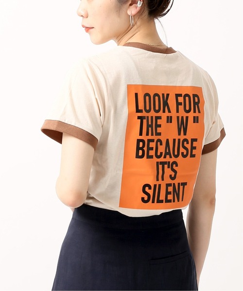 Wrangler（ラングラー）の「【Wrangler/ラングラー】Wrangler wringer Tシャツ（Tシャツ/カットソー・レディース・ホワイト/ブラウン・FREE）」の15枚目の写真