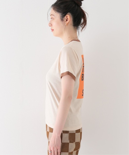 Wrangler（ラングラー）の「【Wrangler/ラングラー】Wrangler wringer Tシャツ（Tシャツ/カットソー・レディース・ホワイト/ブラウン・FREE）」の13枚目の写真