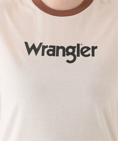 Wrangler（ラングラー）の「【Wrangler/ラングラー】Wrangler wringer Tシャツ（Tシャツ/カットソー・レディース・ホワイト/ブラウン・FREE）」の6枚目の写真