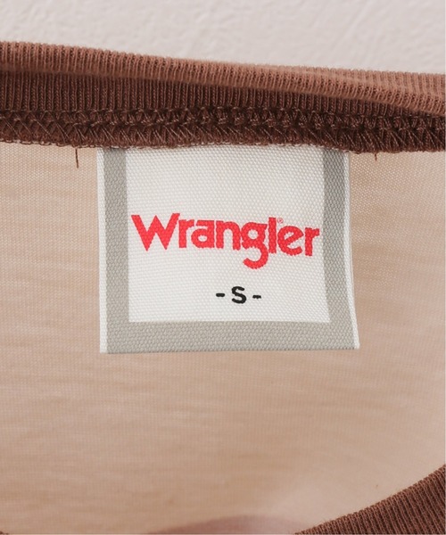 Wrangler（ラングラー）の「【Wrangler/ラングラー】Wrangler wringer Tシャツ（Tシャツ/カットソー・レディース・ホワイト/ブラウン・FREE）」の19枚目の写真