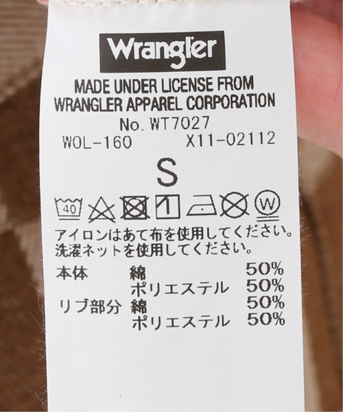 Wrangler（ラングラー）の「【Wrangler/ラングラー】Wrangler wringer Tシャツ（Tシャツ/カットソー・レディース・ホワイト/ブラウン・FREE）」の7枚目の写真