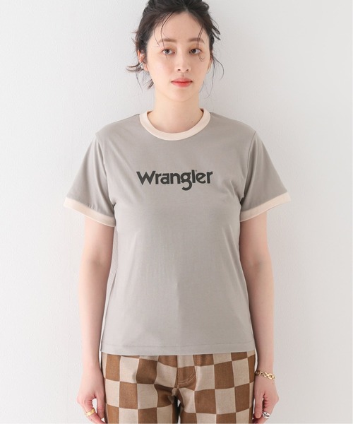 Wrangler（ラングラー）の「【Wrangler/ラングラー】Wrangler wringer Tシャツ（Tシャツ/カットソー・レディース・ホワイト/ブラウン・FREE）」の9枚目の写真