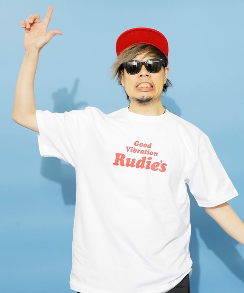 RUDIE'S(ルーディーズ)の「CURVY-T(Tシャツ/カットソー・メンズ・ブラック/レッド/ホワイト・L/M/XL/XXL)」の2枚目の写真