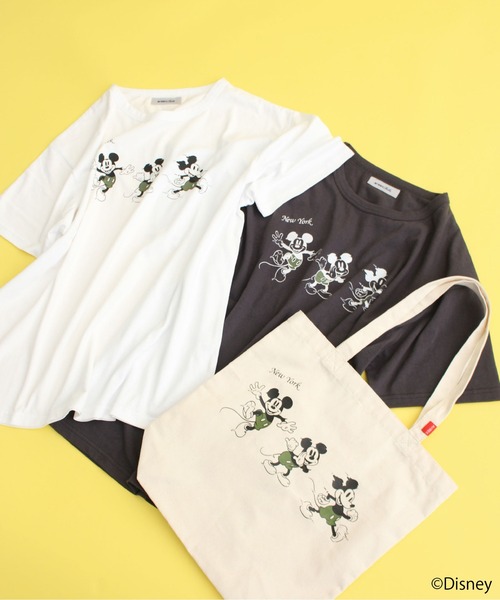 AVIREX(アヴィレックス)の「AVIREX/MICKEY MOUSE 333 T-SHIRT/ アヴィレックス/ミッキーマウス 333 ティーシャツ(Tシャツ/カットソー・レディース・ホワイト/チャコールグレー・FREE)」の16枚目の写真