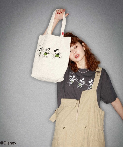 AVIREX(アヴィレックス)の「AVIREX/MICKEY MOUSE 333 T-SHIRT/ アヴィレックス/ミッキーマウス 333 ティーシャツ(Tシャツ/カットソー・レディース・ホワイト/チャコールグレー・FREE)」の18枚目の写真