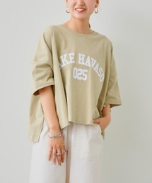 Chez toi（シェトワ）の「【WEB限定】ワイドカレッジロゴT（Tシャツ/カットソー・レディース）」