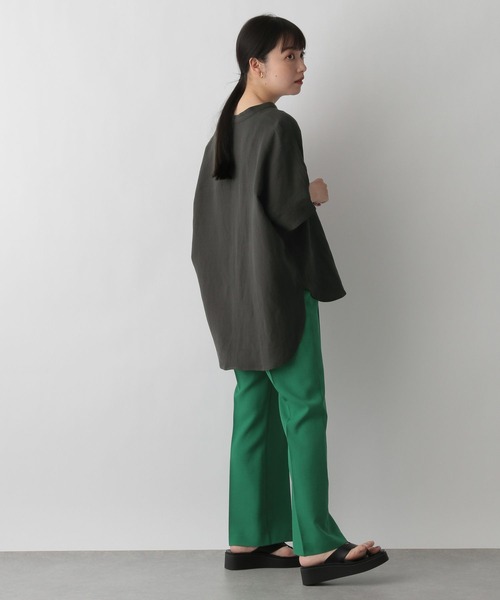 LOWRYS FARM（ローリーズファーム）の「アサコンスキッパーシャツＳＳ　275975（シャツ/ブラウス・レディース・イエロー/グリーン/アイボリー/グレー・FREE）」の10枚目の写真