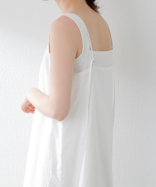 SHENERY（シーナリー）の「ティアードキャミドレス（ワンピース・レディース・ブルー/オフホワイト・FREE）」の14枚目の写真