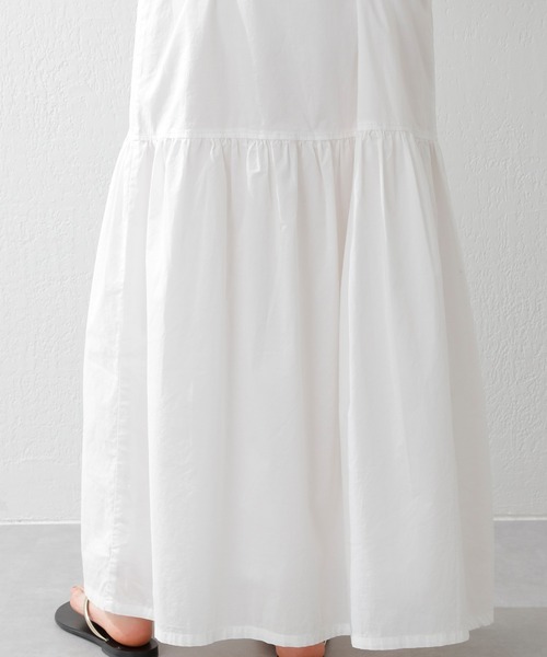 SHENERY（シーナリー）の「ティアードキャミドレス（ワンピース・レディース・ブルー/オフホワイト・FREE）」の16枚目の写真