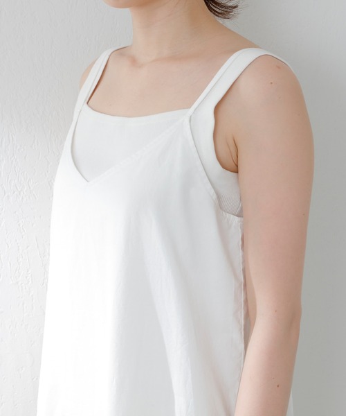 SHENERY（シーナリー）の「ティアードキャミドレス（ワンピース・レディース・ブルー/オフホワイト・FREE）」の21枚目の写真