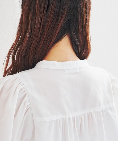 acro（アクロ）の「ボリューム袖ティアードチュニック/AC1400（ワンピース・レディース・ホワイト/ライトブルー/イエロー・ﾌﾘ-）」の16枚目の写真