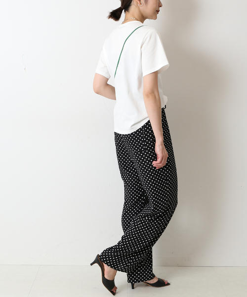 SLOBE IENA（スローブイエナ）の「Bel ete ロゴTシャツ（Tシャツ/カットソー・レディース・ホワイト/ネイビー/ブラウン/サックスブルー・FREE）」の18枚目の写真