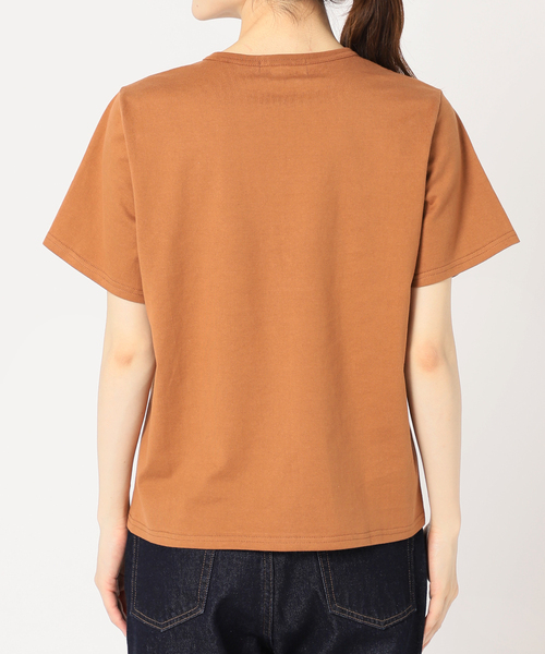 SLOBE IENA（スローブイエナ）の「Bel ete ロゴTシャツ（Tシャツ/カットソー・レディース・ホワイト/ネイビー/ブラウン/サックスブルー・FREE）」の8枚目の写真
