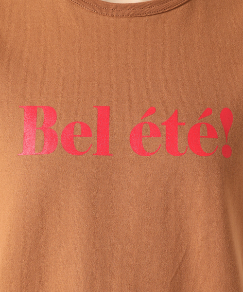 SLOBE IENA（スローブイエナ）の「Bel ete ロゴTシャツ（Tシャツ/カットソー・レディース・ホワイト/ネイビー/ブラウン/サックスブルー・FREE）」の14枚目の写真