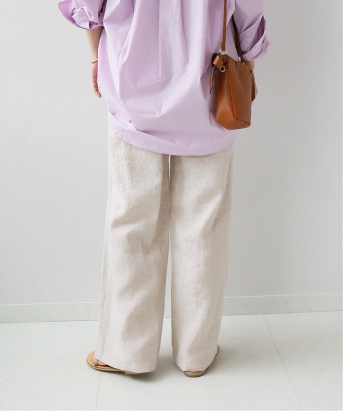 JOURNAL STANDARD relume（ジャーナルスタンダード　レリューム）の「《追加》Yarn-Dyeリネンイージーパンツ（その他パンツ・レディース・ベージュ/ライトグレー/ネイビー/グリーン・38/36）」の16枚目の写真