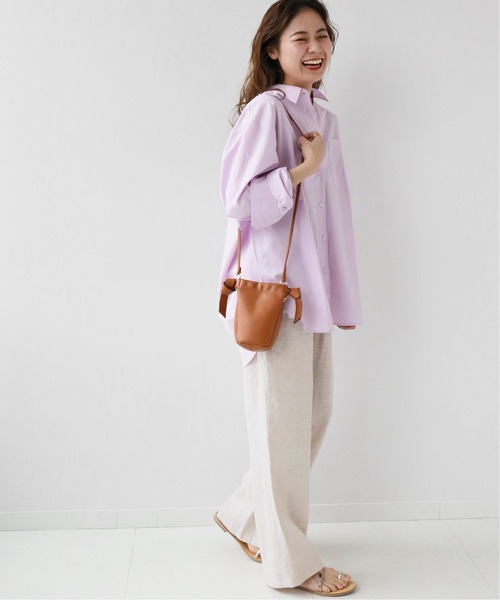 JOURNAL STANDARD relume（ジャーナルスタンダード　レリューム）の「《追加》Yarn-Dyeリネンイージーパンツ（その他パンツ・レディース・ベージュ/ライトグレー/ネイビー/グリーン・38/36）」の9枚目の写真