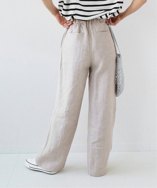 JOURNAL STANDARD relume（ジャーナルスタンダード　レリューム）の「《追加》Yarn-Dyeリネンイージーパンツ（その他パンツ・レディース・ベージュ/ライトグレー/ネイビー/グリーン・38/36）」の15枚目の写真