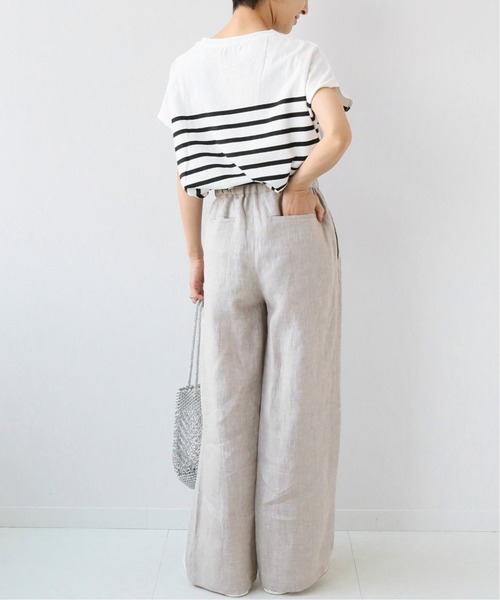 JOURNAL STANDARD relume（ジャーナルスタンダード　レリューム）の「《追加》Yarn-Dyeリネンイージーパンツ（その他パンツ・レディース・ベージュ/ライトグレー/ネイビー/グリーン・38/36）」の18枚目の写真