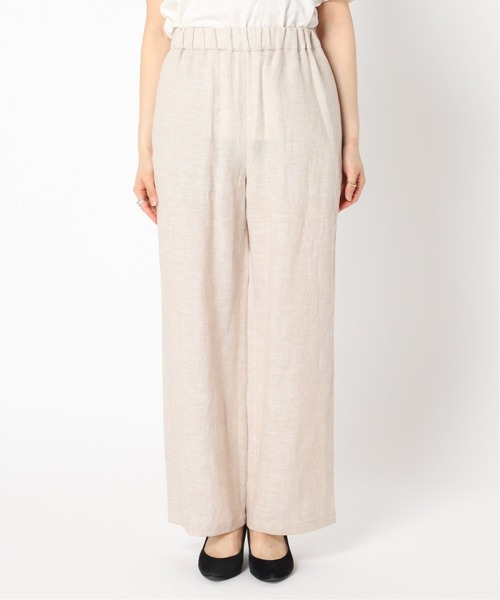 JOURNAL STANDARD relume（ジャーナルスタンダード　レリューム）の「《追加》Yarn-Dyeリネンイージーパンツ（その他パンツ・レディース・ベージュ/ライトグレー/ネイビー/グリーン・38/36）」の14枚目の写真