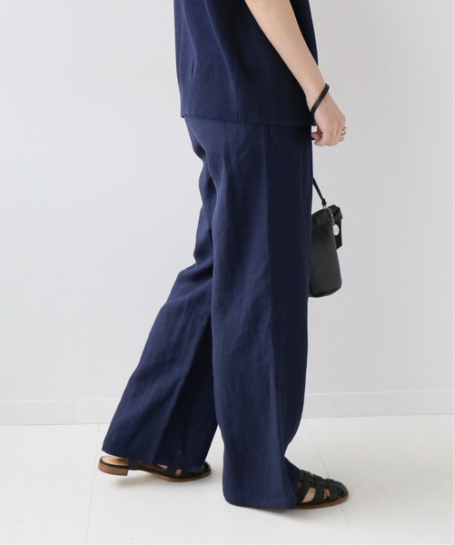 JOURNAL STANDARD relume（ジャーナルスタンダード　レリューム）の「《追加》Yarn-Dyeリネンイージーパンツ（その他パンツ・レディース・ベージュ/ライトグレー/ネイビー/グリーン・38/36）」の12枚目の写真