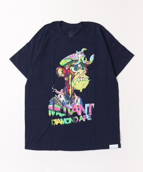 Diamond SUPPLY CO.(ダイアモンドサプライ)の「Diamond Supply Co./ダイアモンド Tシャツ A22DMPA103(Tシャツ/カットソー・メンズ・ホワイト/ネイビー・L/M)」の1枚目の写真