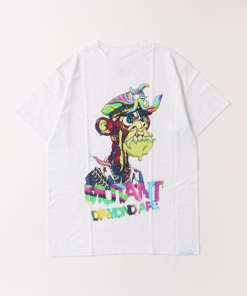 Diamond SUPPLY CO.(ダイアモンドサプライ)の「Diamond Supply Co./ダイアモンド Tシャツ A22DMPA103(Tシャツ/カットソー・メンズ・ホワイト/ネイビー・L/M)」の2枚目の写真