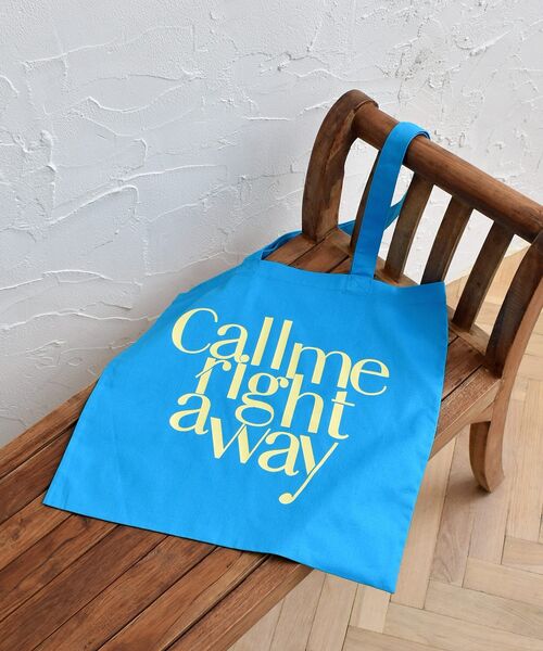 ems excite（エムズエキサイト）の「ロゴトートバック（ショルダーバッグ・レディース・オフホワイト/ピンク/グリーン/ブルー/ナチュラル/ダークブルー/ホワイト/レッド・FREE）」の6枚目の写真