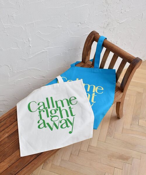 ems excite（エムズエキサイト）の「ロゴトートバック（ショルダーバッグ・レディース・オフホワイト/ピンク/グリーン/ブルー/ナチュラル/ダークブルー/ホワイト/レッド・FREE）」の12枚目の写真